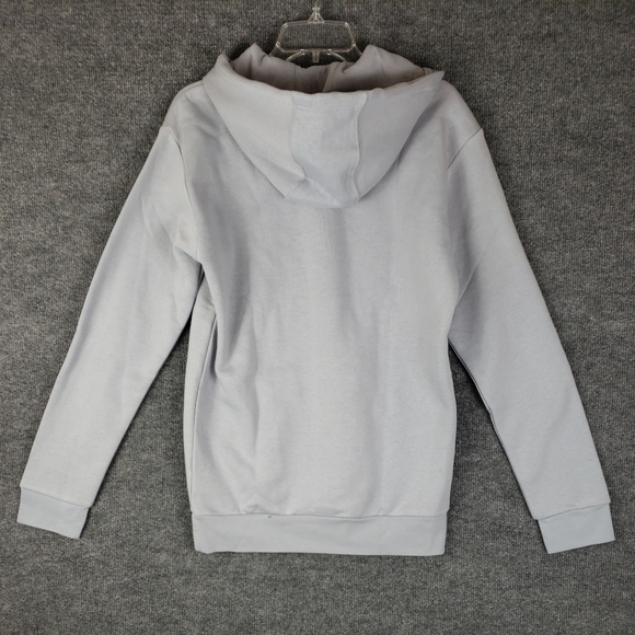 adidas Men's Essentials Camo Print Hoodie Sweatshirt Halo Blue Silver - Picture 3 of 11